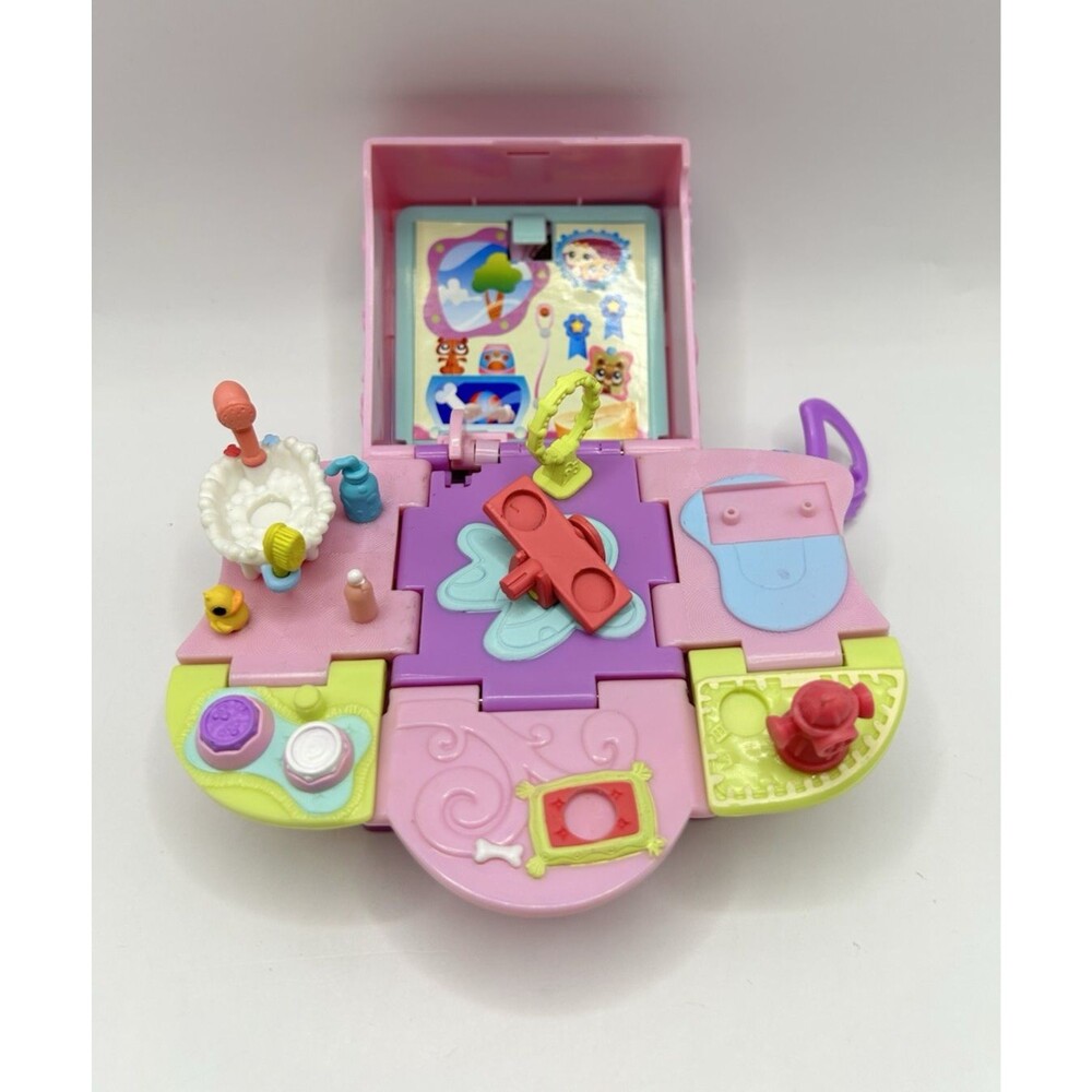 Littlest Pet Shop LPS Teeniest Tiniest Pop-Up Play Set Puppy Dogs Pups Authentic - Picture 12 of 16